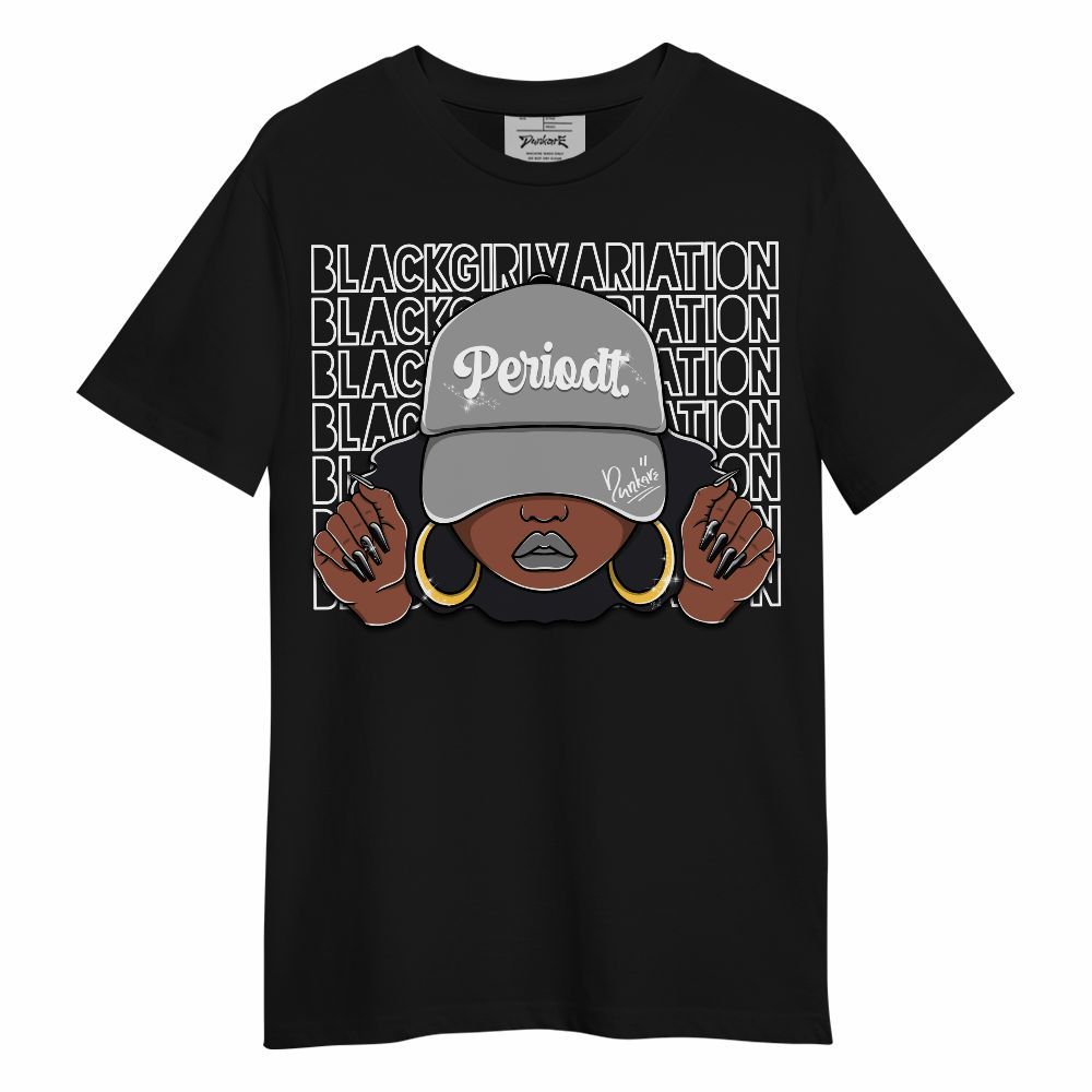 Shirt To Match Black Wolf Grey 12s - Black Girl Variation Unisex Shirt