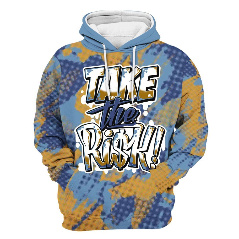 Hoodie To Match High OG First In Flight 1s - Take Risks Abstract All Over Print