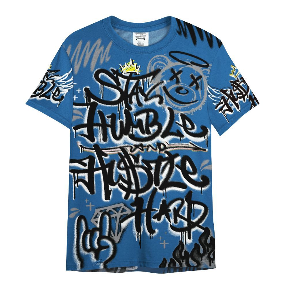 Shirt To Match French Blue 13s - Humble Drip Streetwear Graffity All Over Print