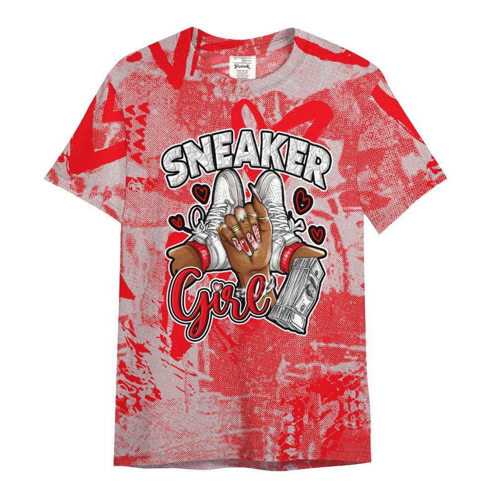 Shirt To Match Air Max 1 Low Poly - Sneakerz Girlz Heart Grunge All Over Print