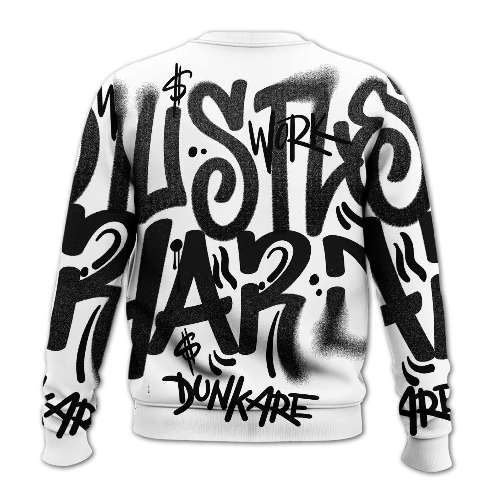 Sweatshirt To Match White Thunder 4s - Angel Hustle Hard All Over Print