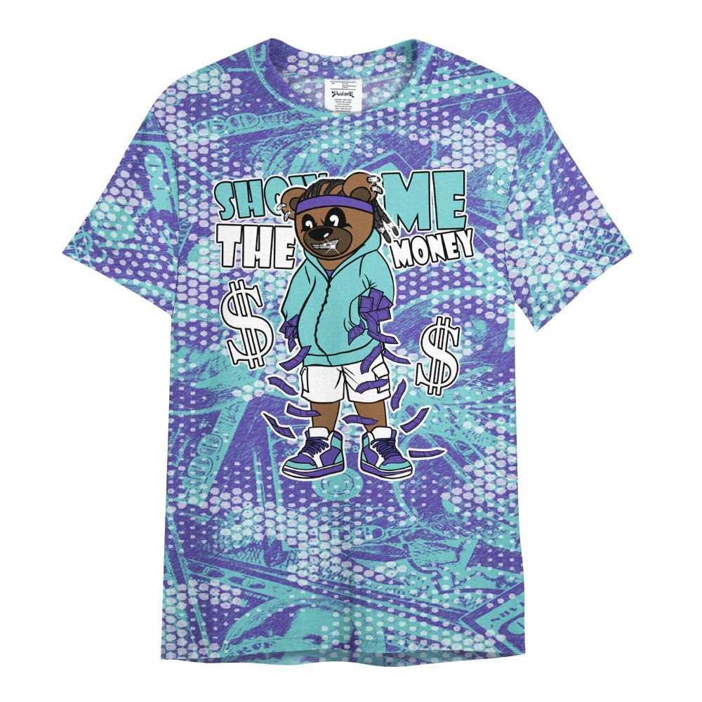 Shirt To Match Low Hornets 1s - Show Me Bear Banknotes Art All Over Print