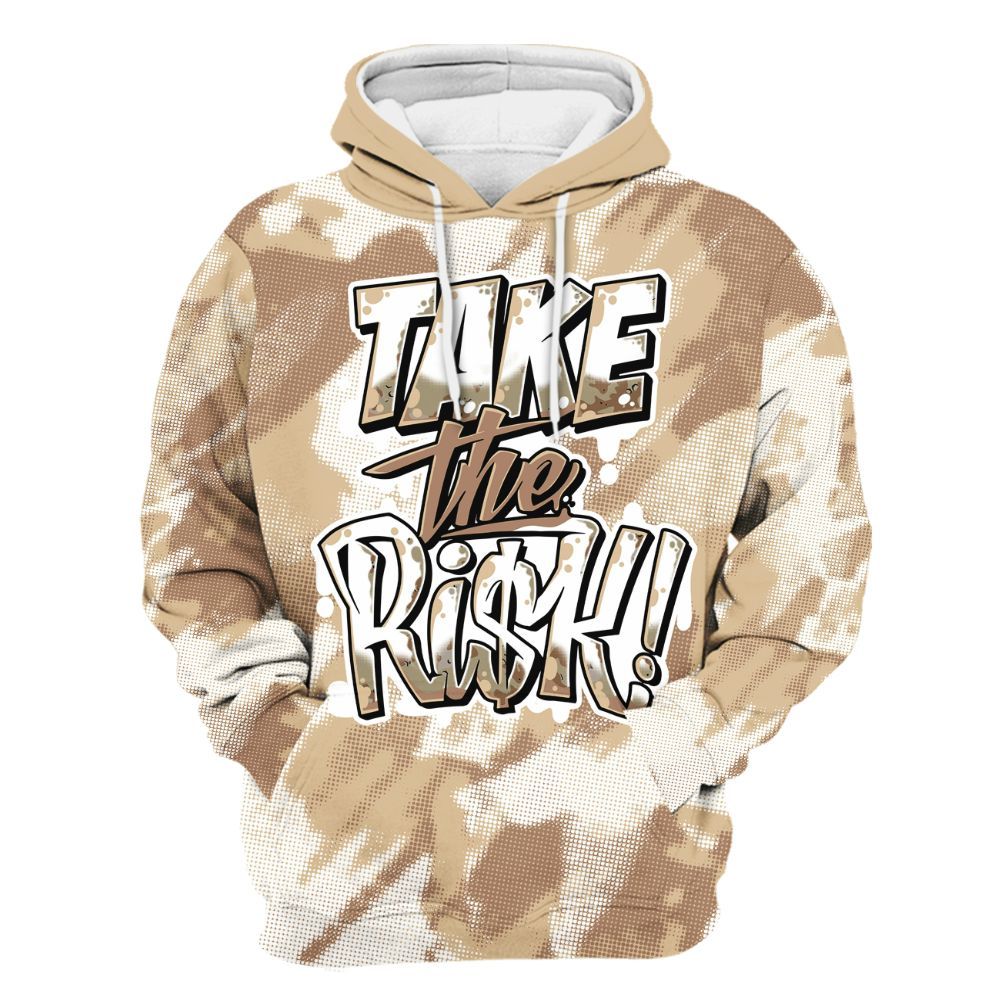 Hoodie To Match Desert Camo 3s - Take Risks Abstract All Over Print
