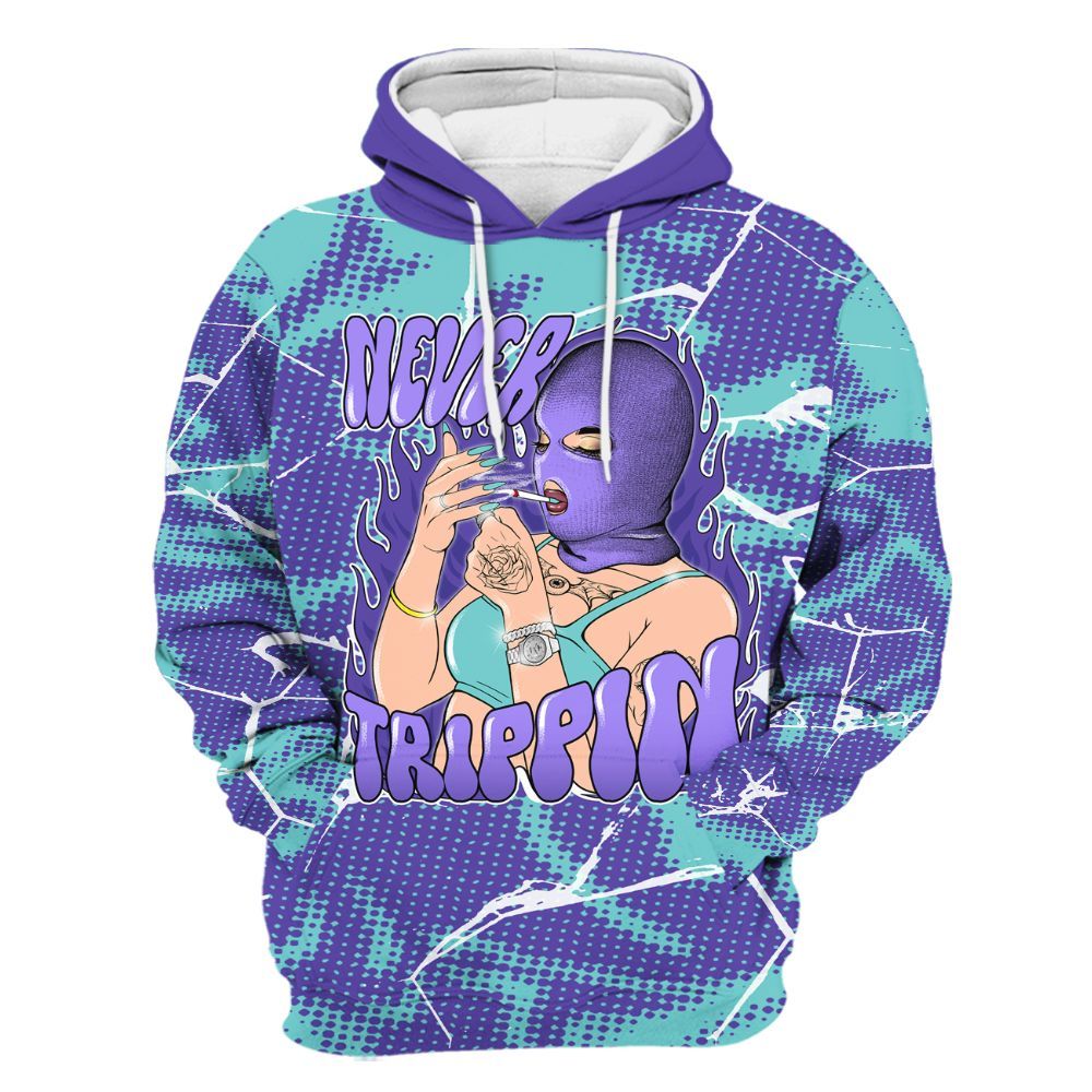 Hoodie To Match Low Hornets 1s - Ne'er Trippin' Unique Crack All Over Print