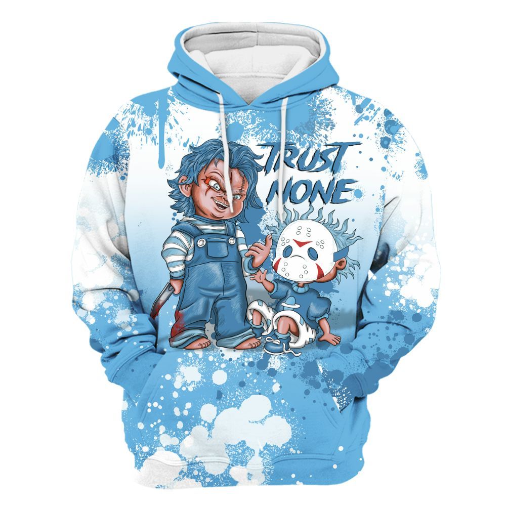 Hoodie To Match Melo 12s - Trust No One Scary All Over Print
