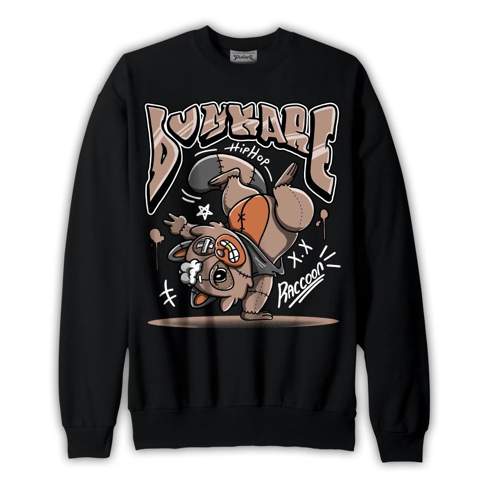 Sweatshirt To match OG Latte 1s Sweatshirt - Freestyle Hip Hop Raccoon Graphic 1505 DNY
