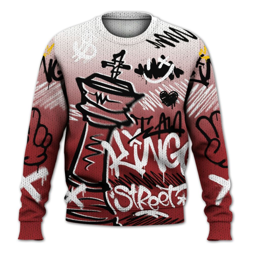 Knitted Sweater To Match Alternate Flu Game 12s - Street King Chess Streetwear