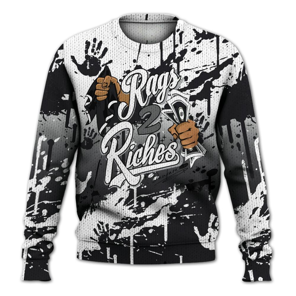 Knitted Sweater To Match White Thunder 4s - Rag 2 Riches