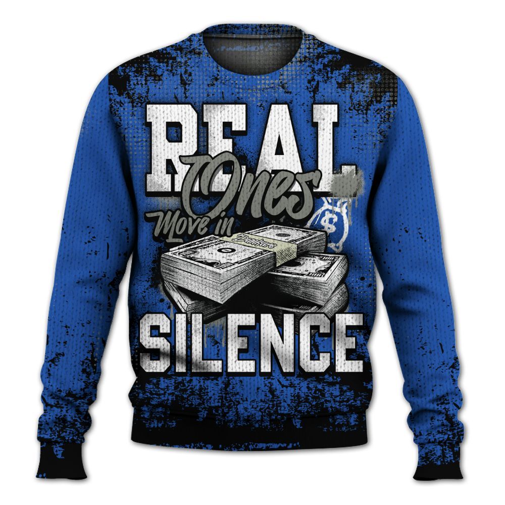 Knitted Sweater To Match Lucky Shorts 3s - Move In Silence Money Street Retro