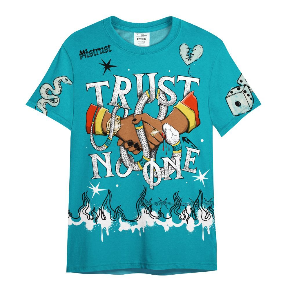 Shirt To Match Dunk Low KD 17 N7 - Trust No One Snake-Bite Doodle Crayon All Over Print