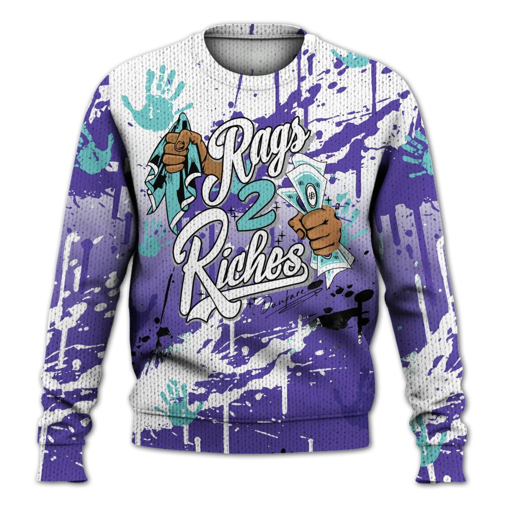 Knitted Sweater To Match Low Hornets 1s - Rag 2 Riches