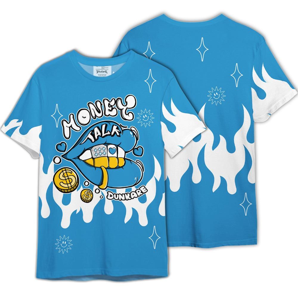 Shirt To Match Powder Blue 9s - Graphic Money Talk Shirt Outfit