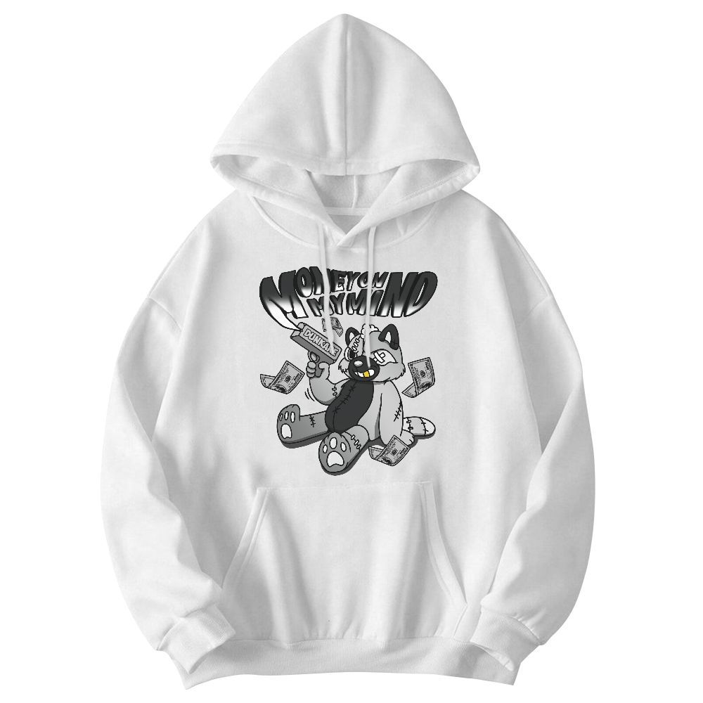 Sweatshirt To Match Metallic Silver 14s - Money On My Mind Raccoon Graphic
