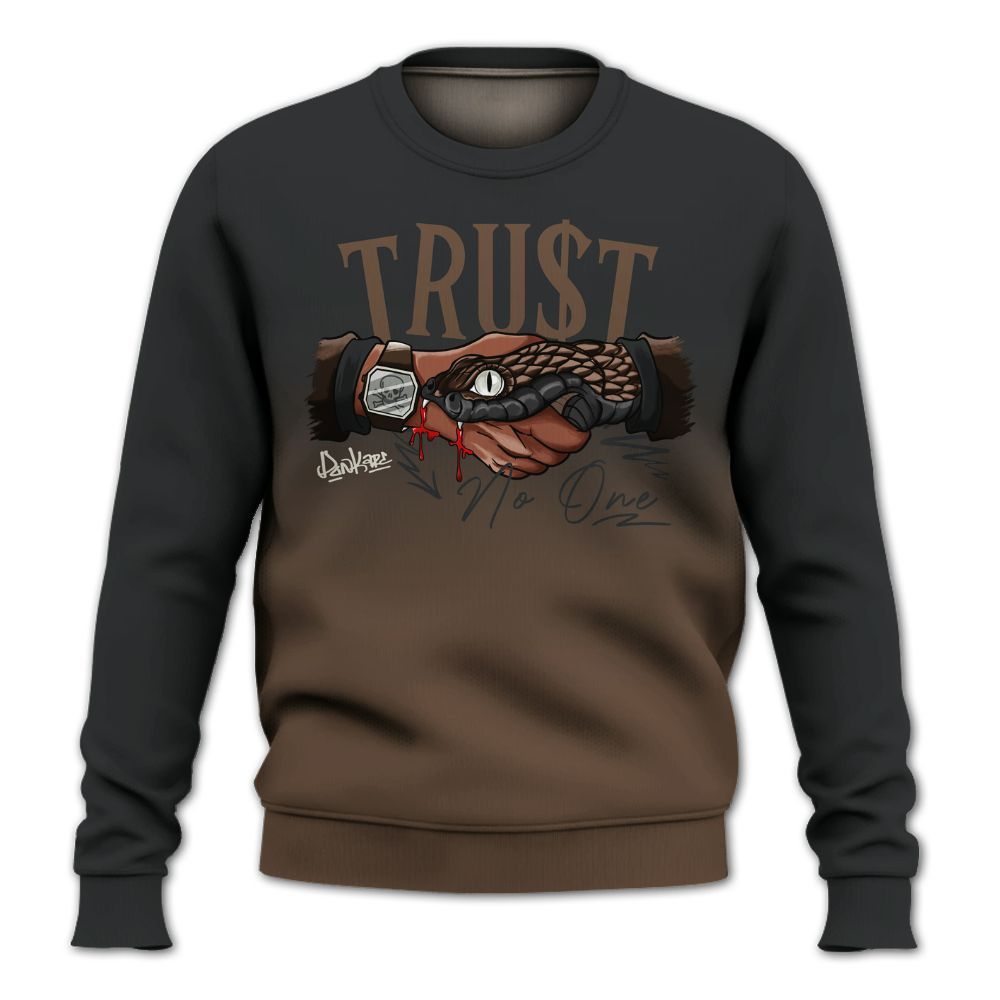 Sweatshirt To Match Palomino 1s - Snake Trust No One Drip All Over Print