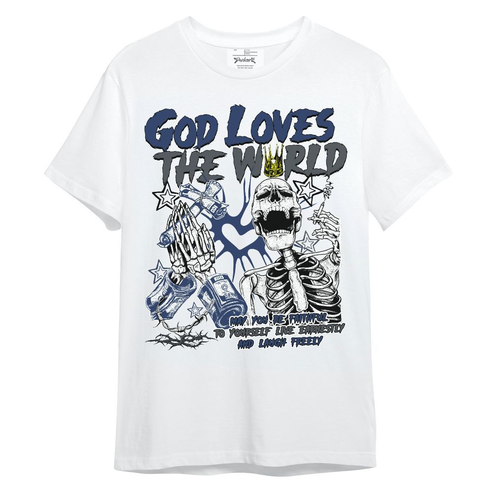 Shirt To Match Retro Flint 13s - God Loves The World Unisex Shirt