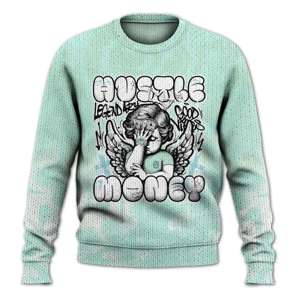 Sweater To Match Retro Low Igloo 11s - Angel Hustle Money Graphic