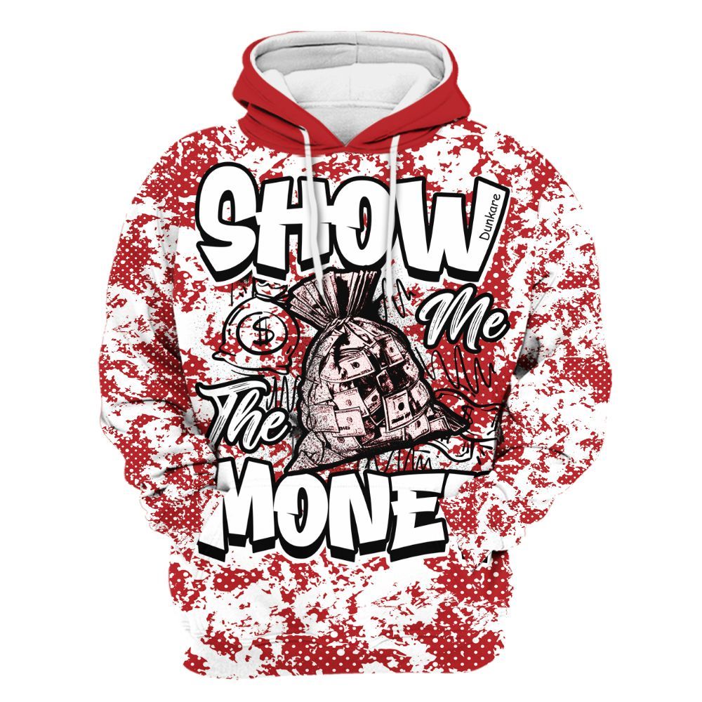 Hoodie To Match Retro Cherry 12s - Show Me The Money Retro All Over Print