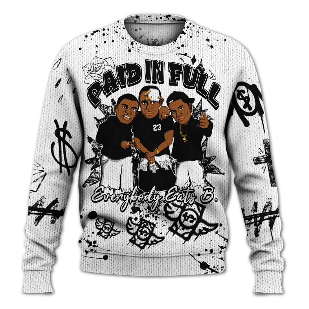 Knitted Sweater To Match Kobe 9 EM Protro Halo - Everybody Paid In Full Crayon