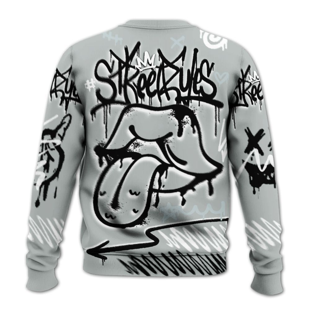 Sweatshirt To Match Black Wolf Grey 12s - Break Rules Streetwear All Over Print