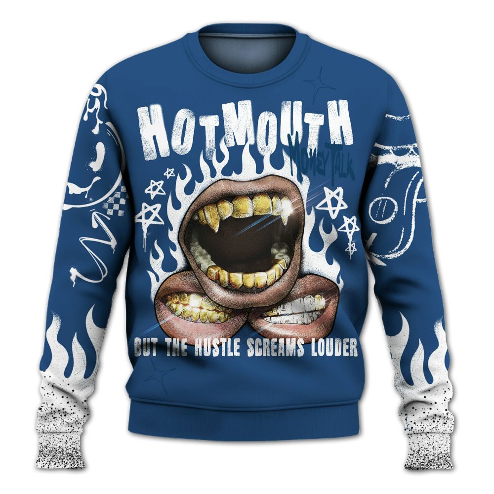 Sweatshirt To Match High OG Midnight Navy 1s - Mouth Burning Street Style All Over Print