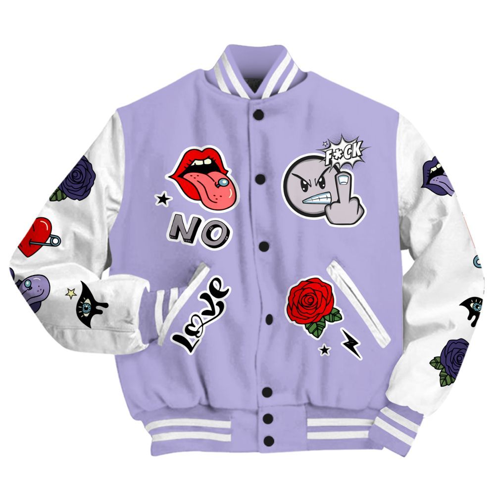 Varsity Jacket To Match Low Pure Violet 11s - FK Around Find Out All Over Print
