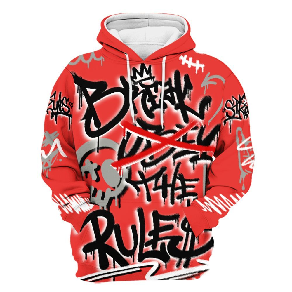 Hoodie To Match Vomero 5 Bright Crimson - Break Rules Streetwear All Over Print