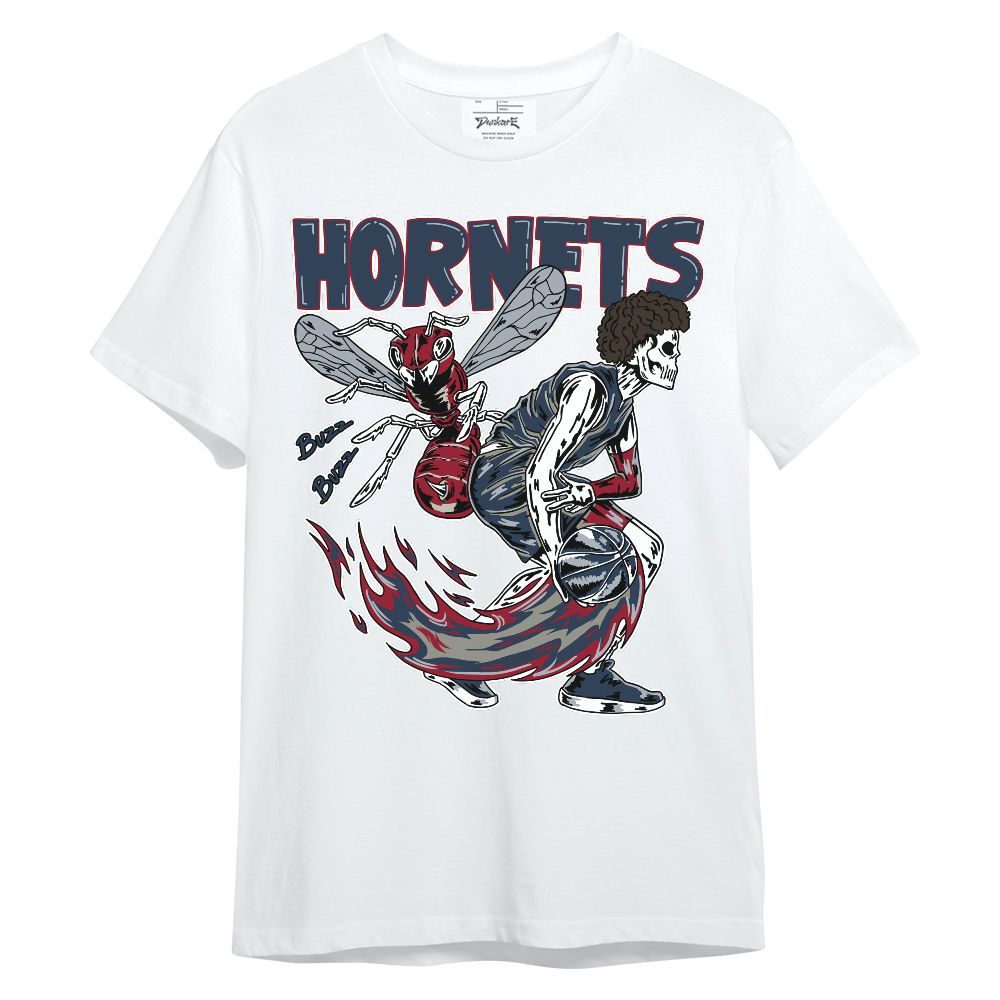 Shirt To Match Navy Blue 2024 6s - Hornet Skeleton Unisex Shirt
