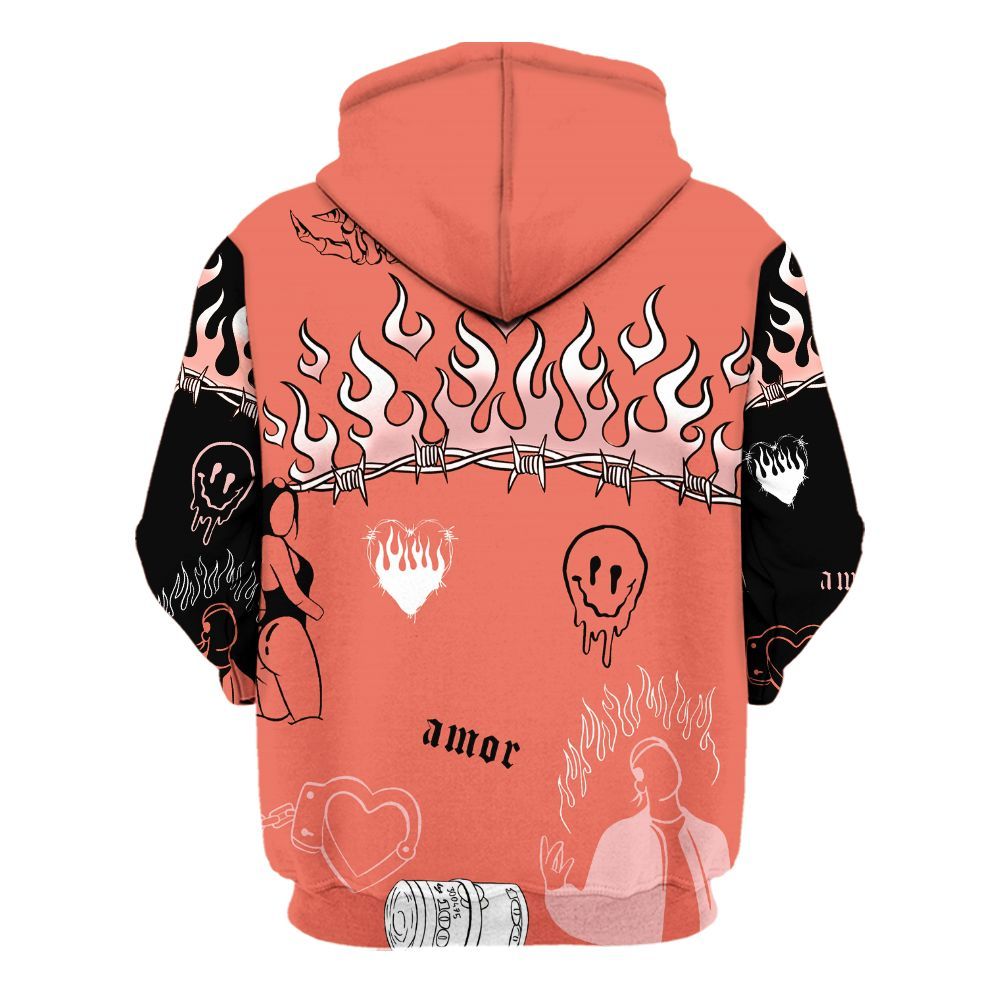 Hoodie To Match Low OG PSG 1s - Snake Trust No One All Over Print