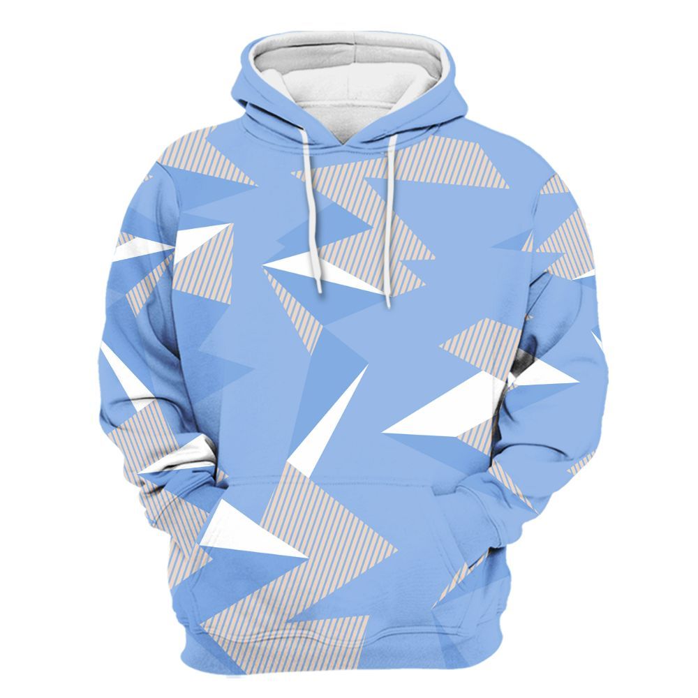 Hoodie To Match Air Max 1 Royal Pulse - Geometric Camouflage Pattern All Over Print