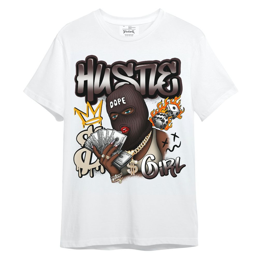 Shirt To Match Burgundy Crush 3s - Money Hustles Girl Streetwear Unisex Shirt