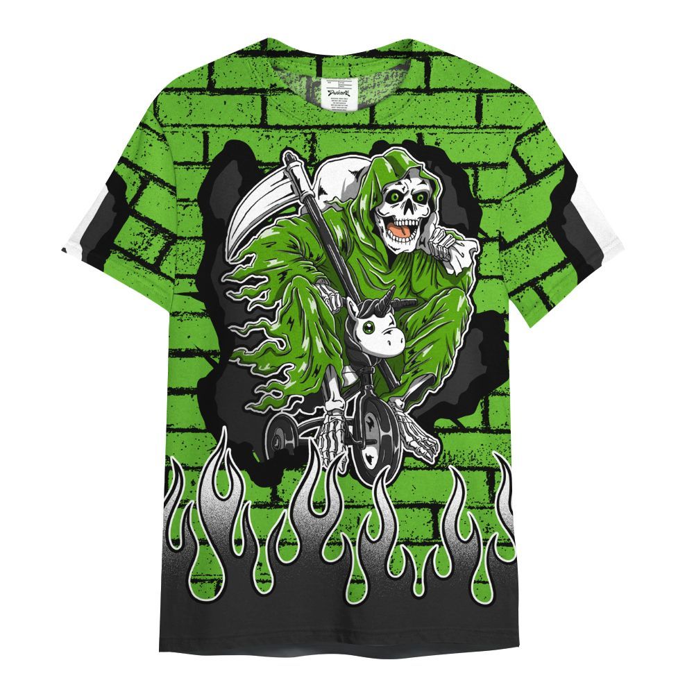 Shirt To Match Air Foamposite One Volt - Self Make Skeleton Crashed All Over Print