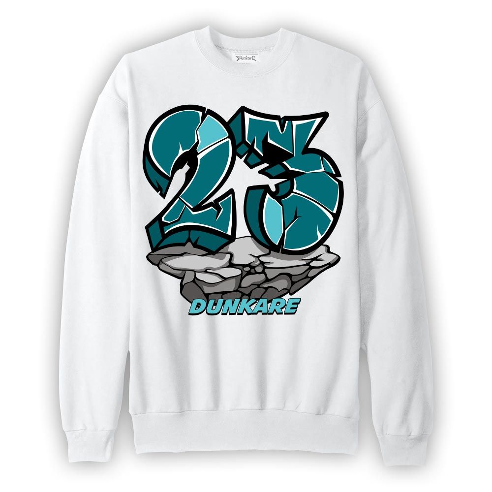 Sweatshirt To match Oxidized Green 4s Sweatshirt - Cracked 23 Graffiti Graphic