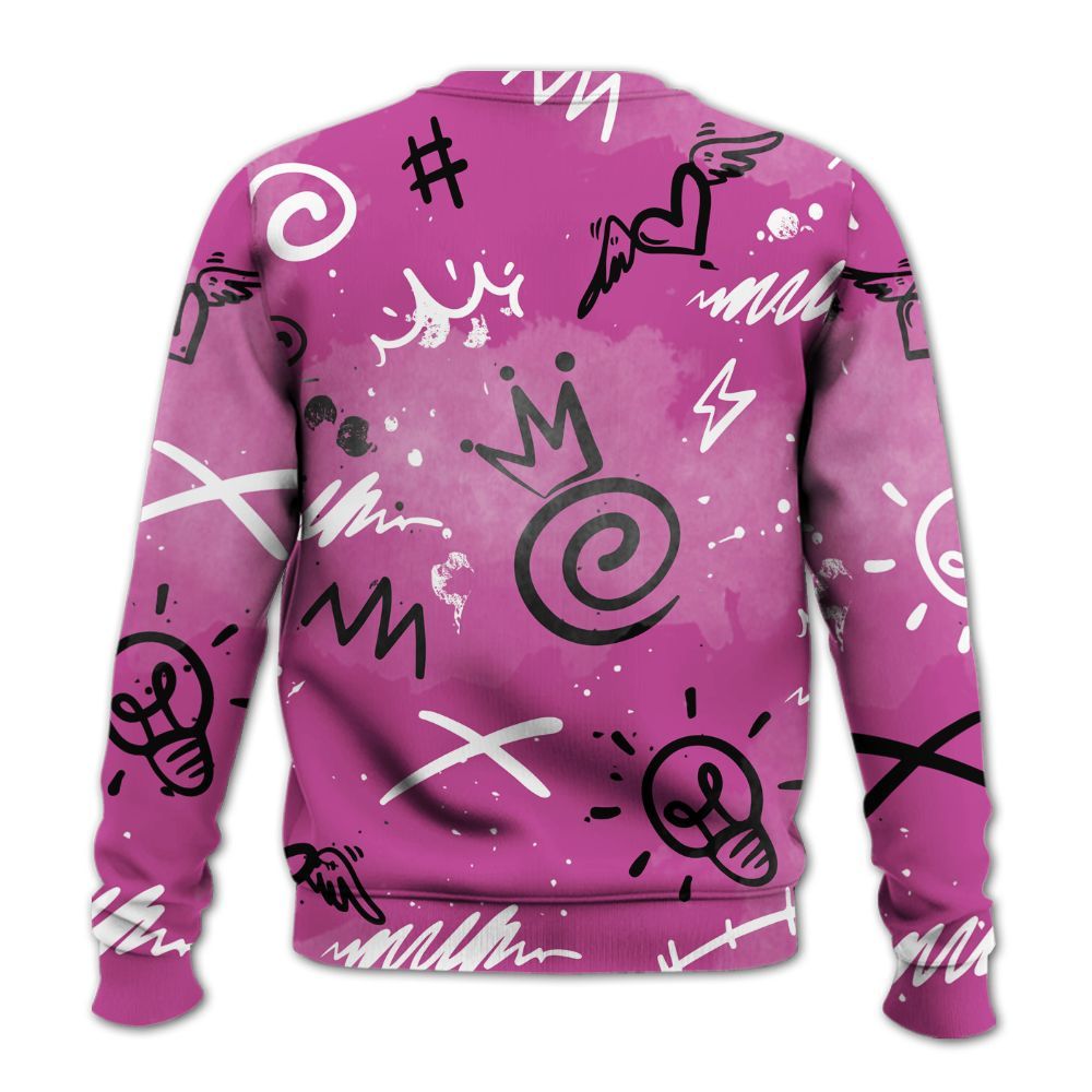 Sweatshirt To Match Dunk Low Active Fuchsia - Drip Been Di2ferent All Over Print