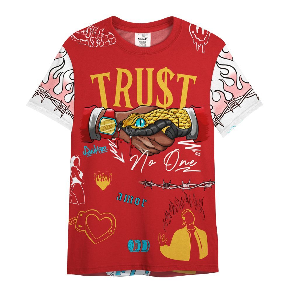 Shirt To Match Dunk Low Fruity Pebbles - Snake Trust No One All Over Print