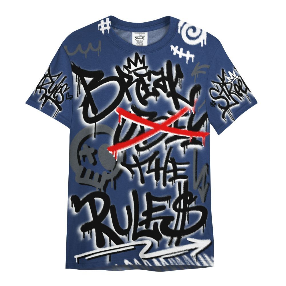 Shirt To Match Retro Flint 13s - Break Rules Streetwear All Over Print