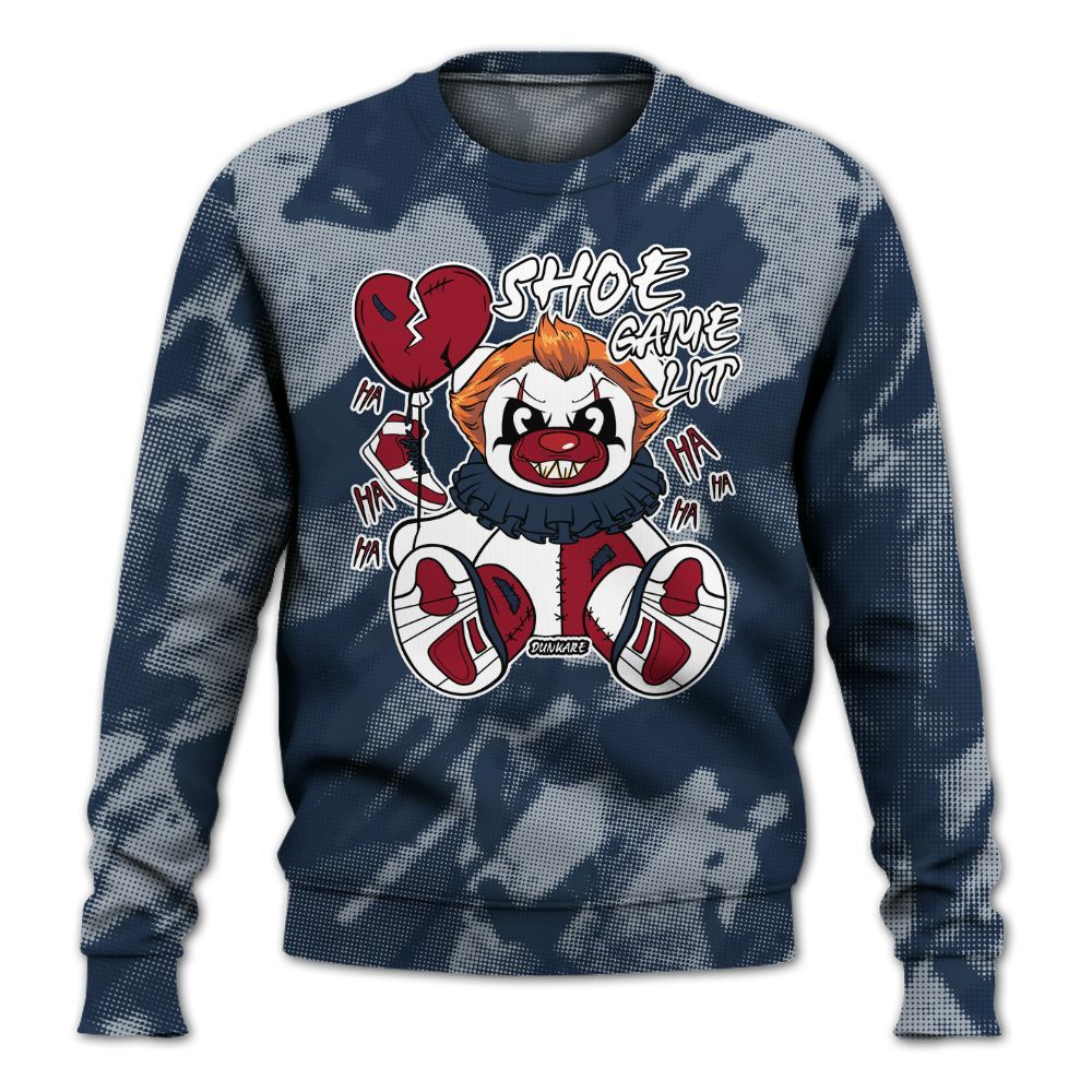 Sweatshirt To Match Retro Olympic 6s - Shoe Game Bear Abstract Halftone All Over Print