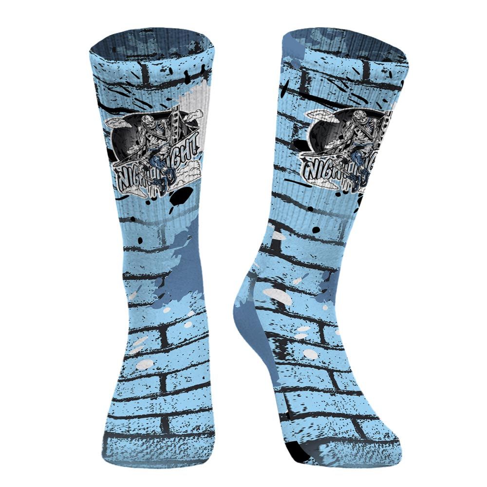 Sock To Match Legend Blue 11s - Seeya Skeleton Brick