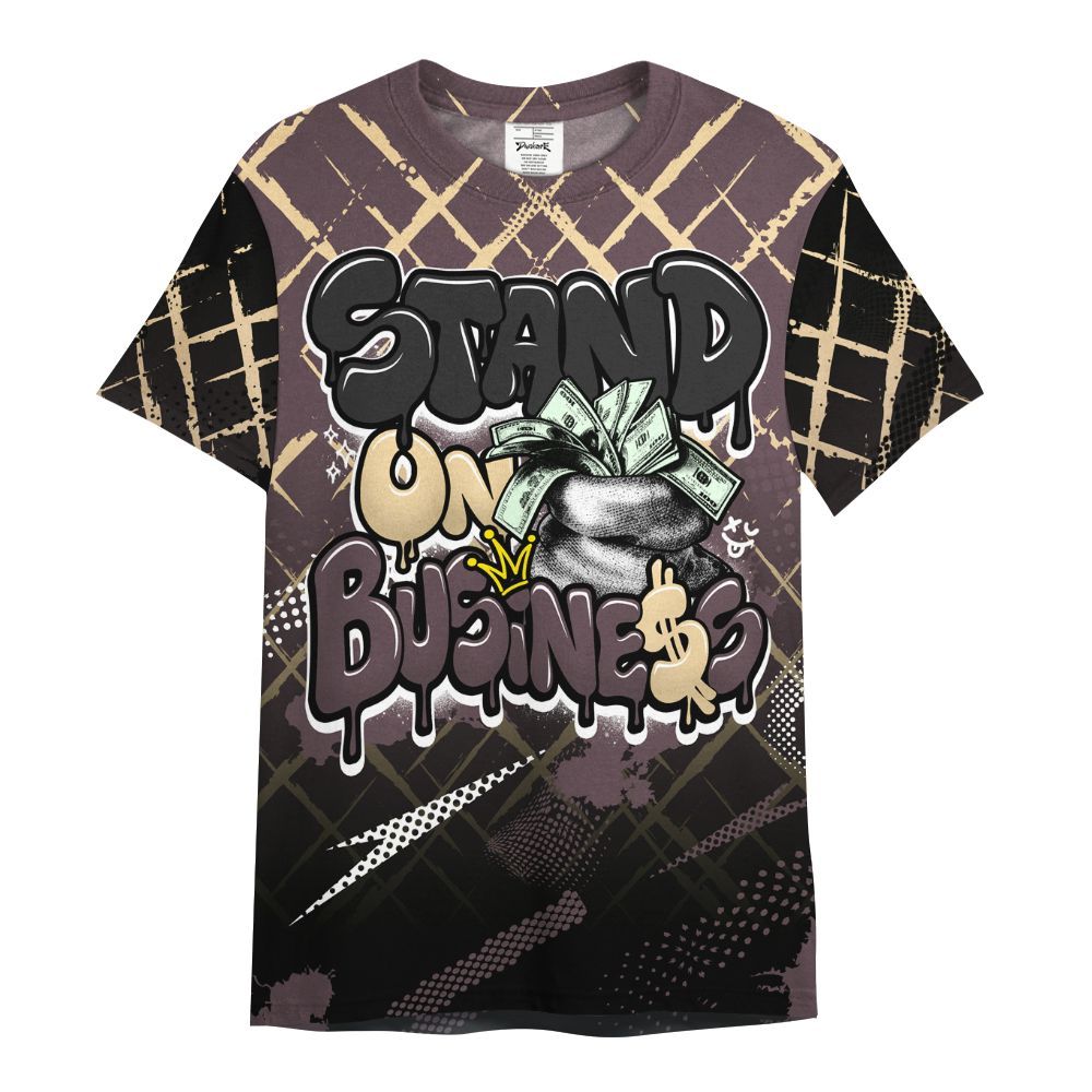 Shirt To Match AMM Black 3s - Halftone Stand Business Dripping All Over Print