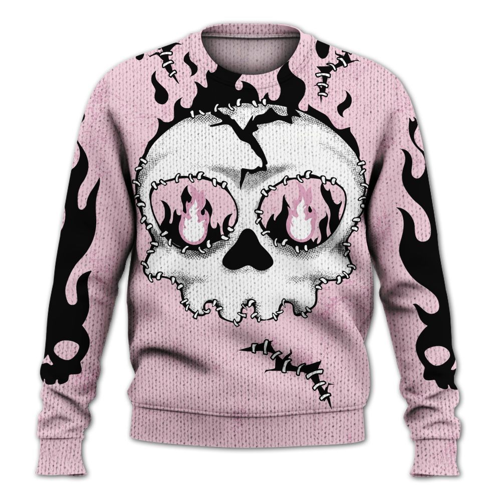 Knitted Sweater To Match Orchid 4s - Cracked Skull Stitches