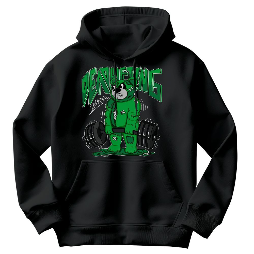 Sweatshirt To Match Lucky Green 5s - Deadlifting Bear Graphic