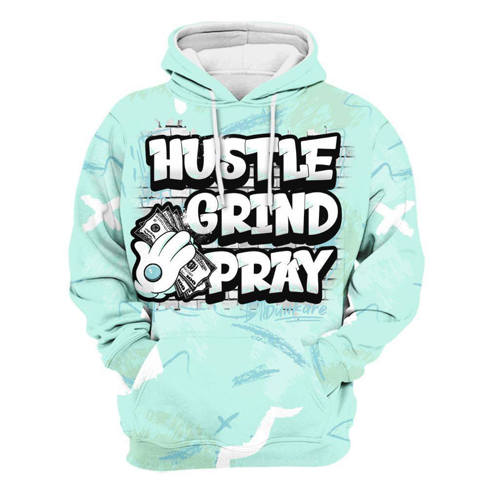 Hoodie To Match Retro Low Igloo 11s - Hustle Grind Pray All Over Print