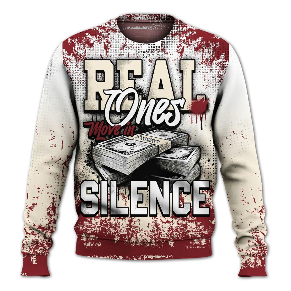 Sweatshirt To Match Valentine's Day 2026 4s - Move In Silence Money Street Retro All Over Print
