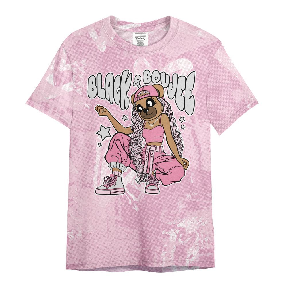Shirt To Match Orchid 4s - Boujee Girls Bear Heart Grunge All Over Print