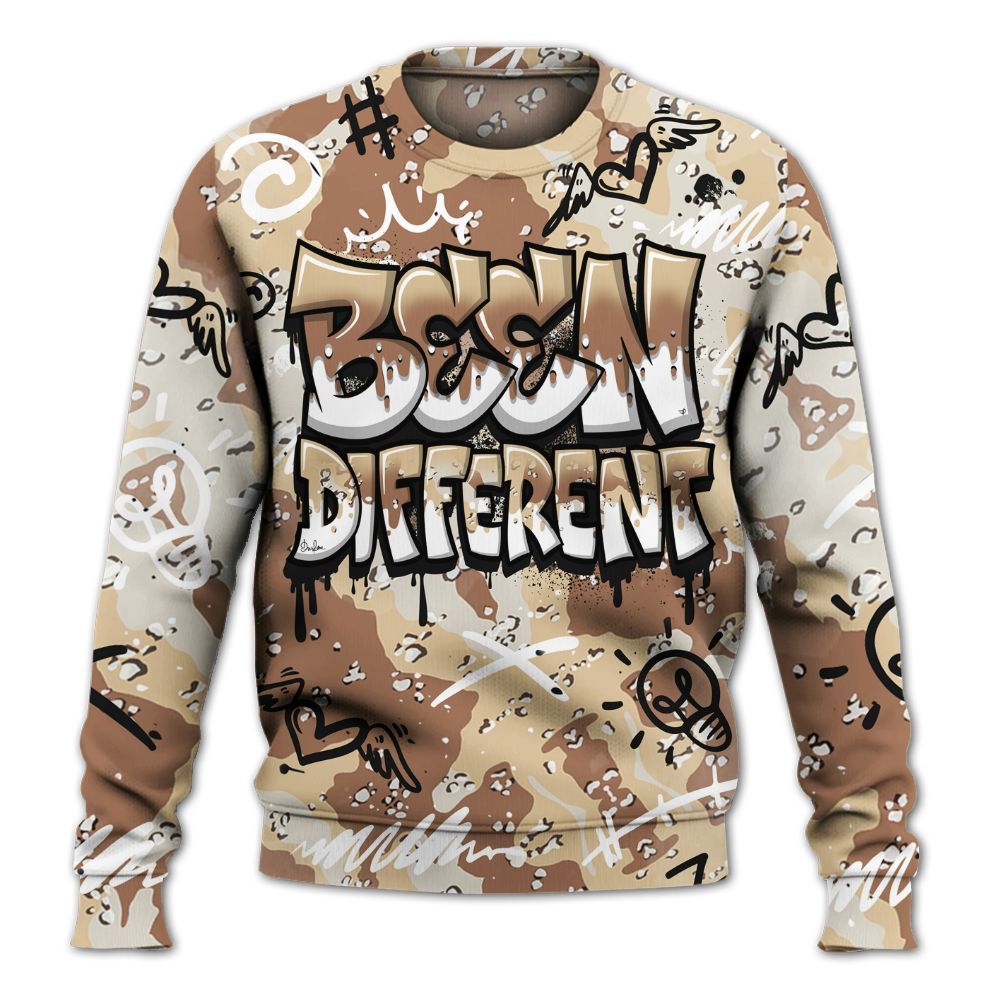 Sweatshirt To Match Desert Camo 3s - Drip Been Di2ferent All Over Print