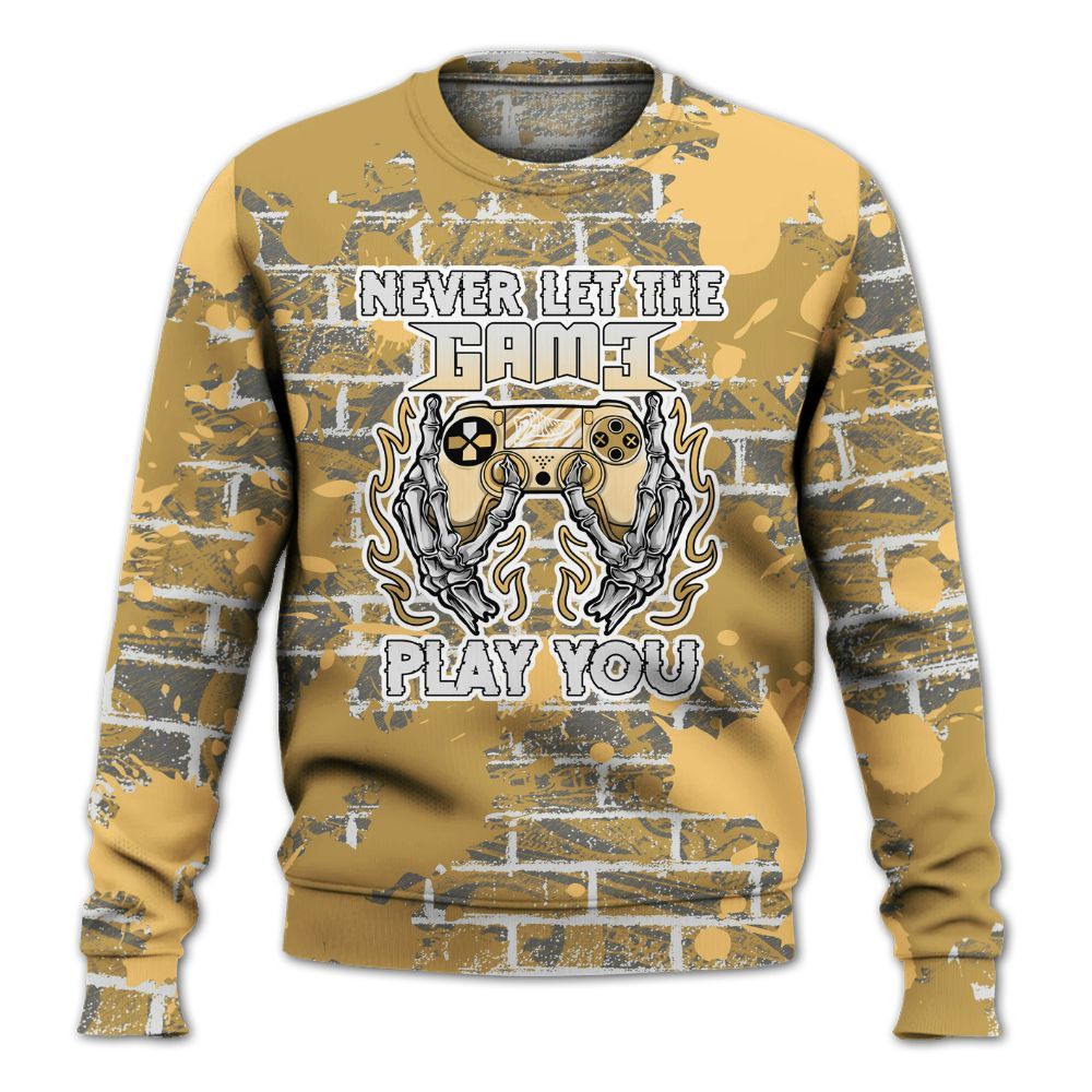 Sweatshirt To Match Pearl 6s - PlayGame Skull Brick All Over Print