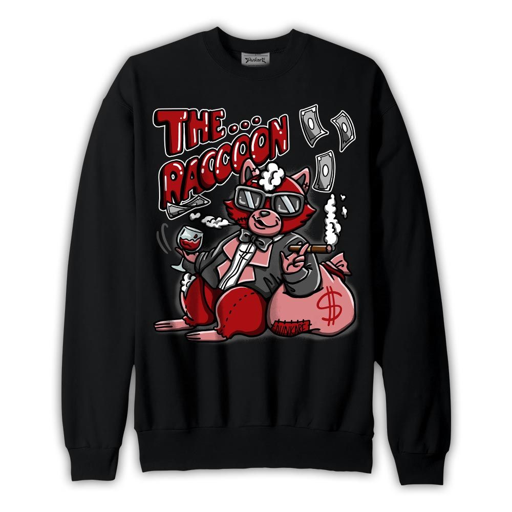 Sweatshirt To match Red Taxi 12s Sweatshirt - The Rich Raccoon Graphic