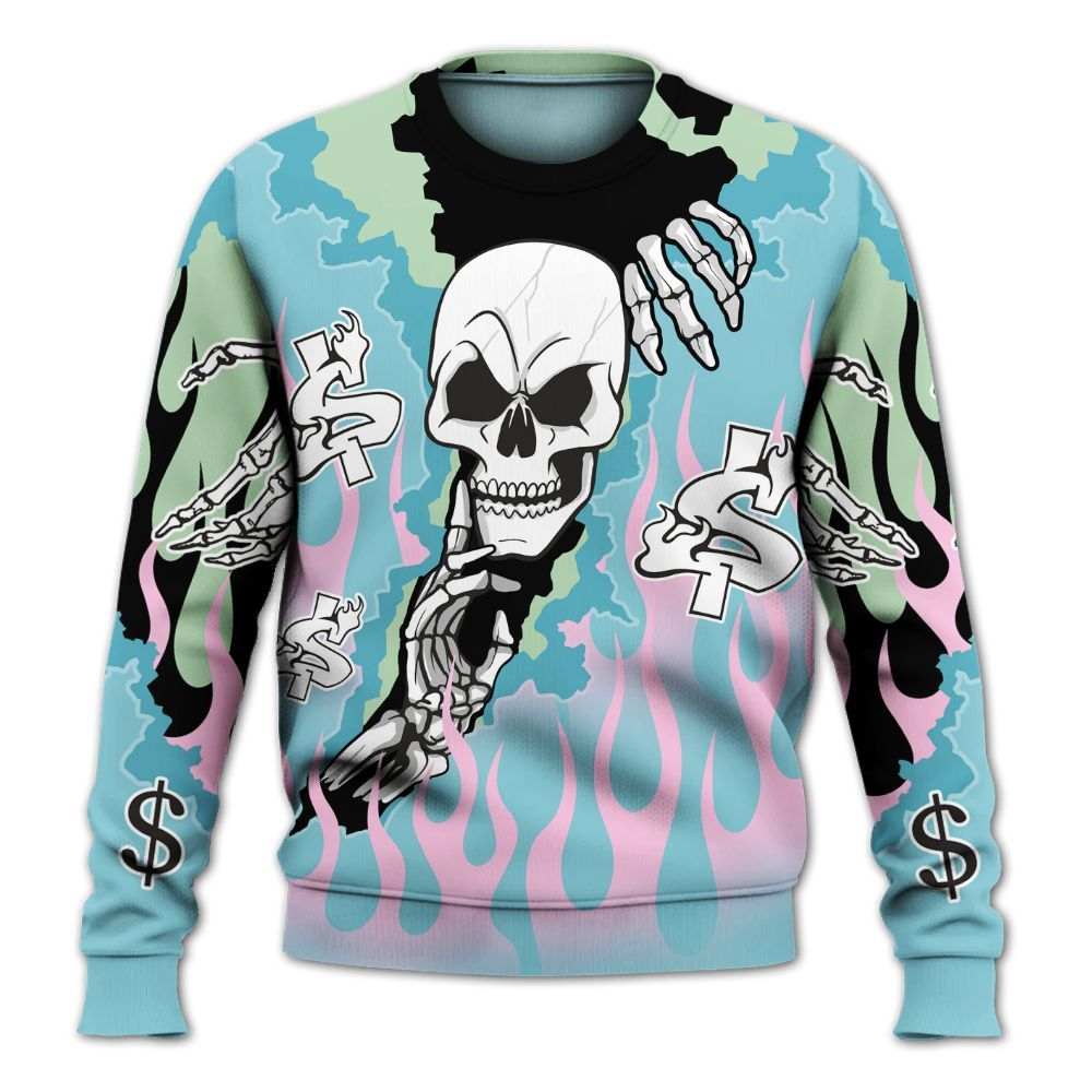 Sweatshirt To Match SB Dunk Low Visty - Ones Move In Silence Graphic Trapped All Over Print