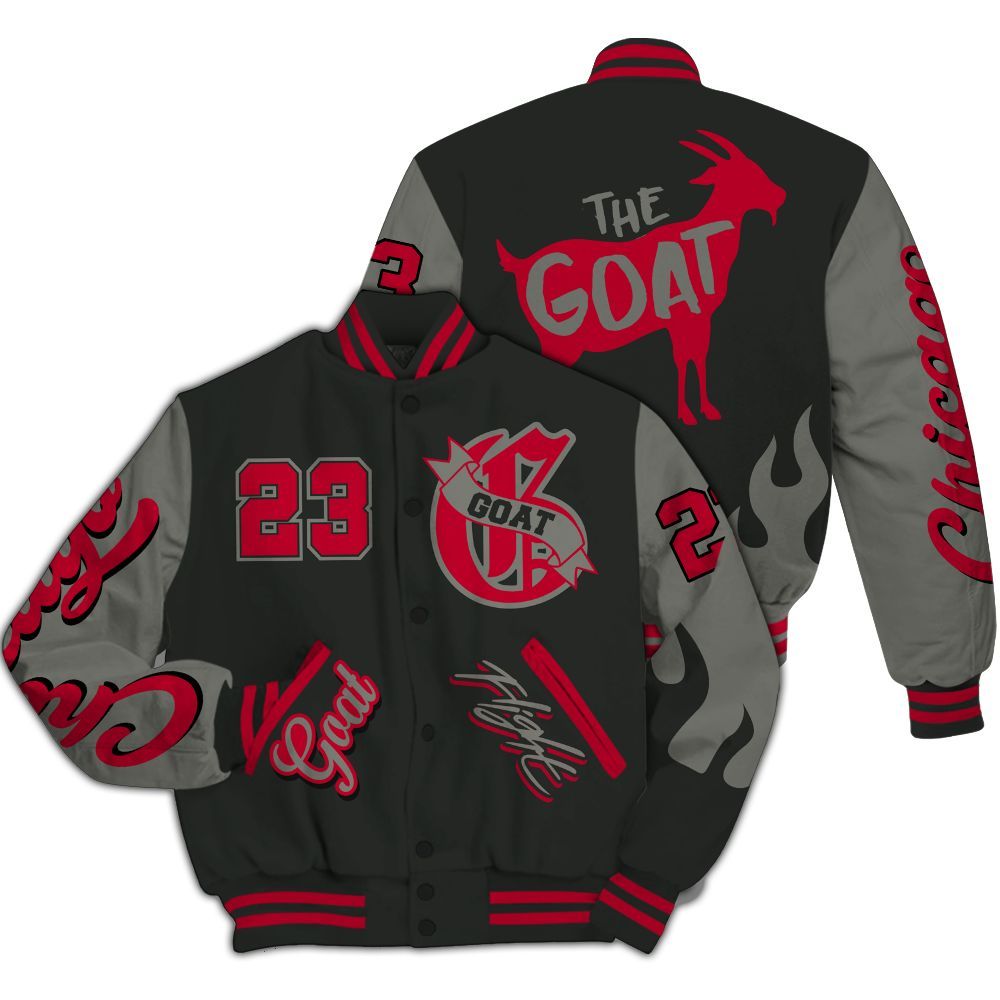 Varsity Jacket To Match Shadow 2025 10s - G.O.A.T Flight Streetwear Graphic All Over Print