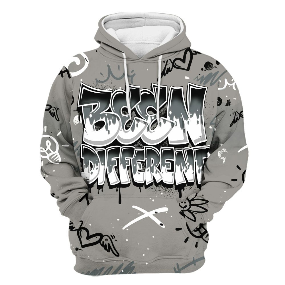 Hoodie To Match Cool Grey 9s - Drip Built Di2ferent All Over Print