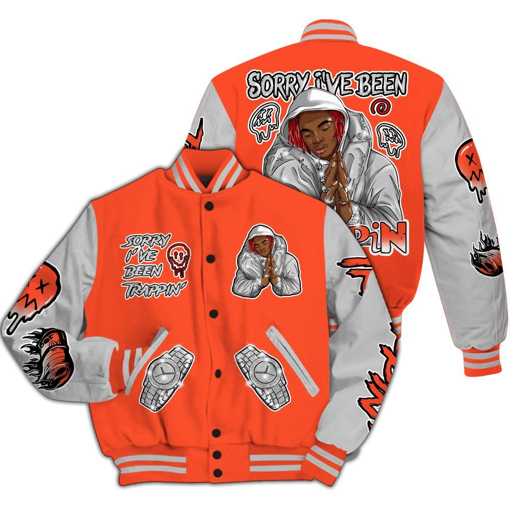 Varsity Jacket To Match Air Max 1 86 Cosmic Clay - Trappin' Unique All Over Print